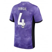 Camisa de Futebol Liverpool Virgil van Dijk #4 Equipamento Alternativo 2023-24 Manga Curta